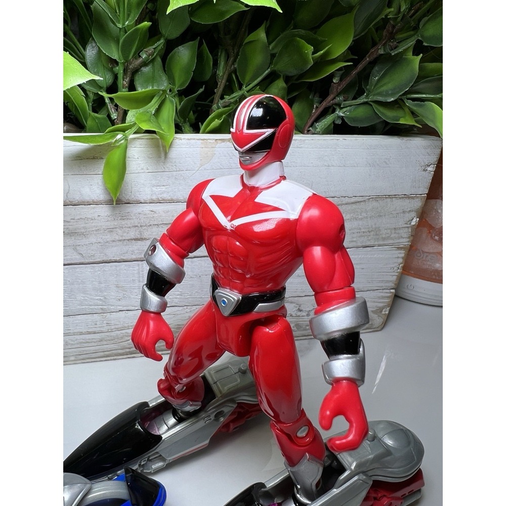 Power Rangers Time Force Deluxe Blue Mega Battle Ranger Figure - Picture 3 of 9